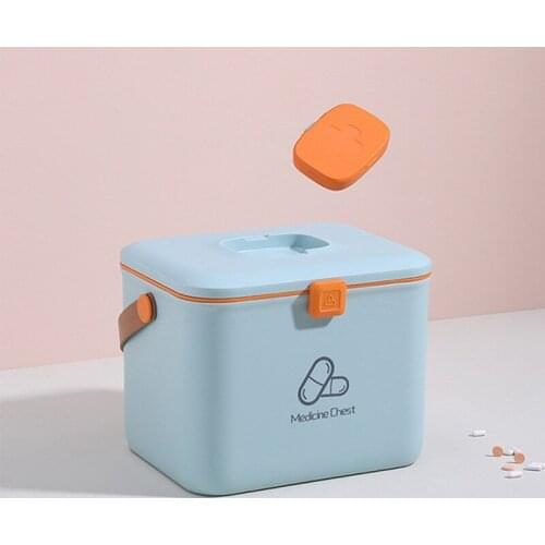 Multi-Functional Medicine Cabinet Portable First Aid Kit Plastic Drug Family Emergency Kit Box Outdoor Emergency Survival Kit