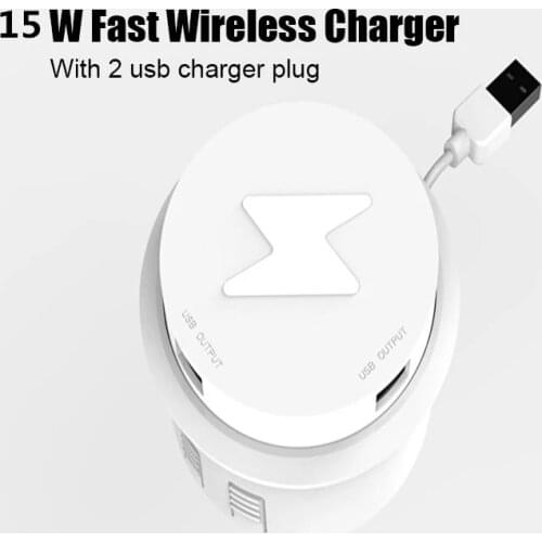 Mobile Phone Fast Wireless Charger Desk Bedside Table 15/10W/7.5W Desktop Embedded Table Pad Multiple USB For iphone 12 Xiaomi