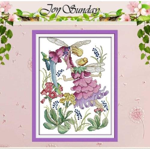 Kiss Of Spirits Counted Cross Stitch 11CT Printed 14CT Handmade Cross Stitch Set cartoon Cross-stitch Kit Embroidery Needlework