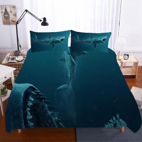 The Meg King Size 3D Bedding Set Home Textile Edredon 3D Bedding Sets Duvet Cover Bed Sheets PillowCases Bed Linen Beddingoutlet