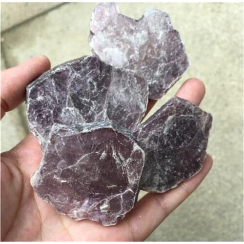 Natural Lepidolite Rough Crystals Healing Stones For Decoration