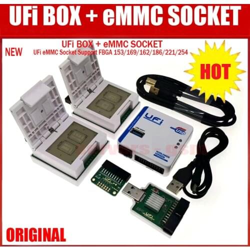 New 2021 original UFI Box /Ufi Box Support FBGA 153/169/162/186/221 254 ful EMMC Service Tool Read EMMC user data, as well as re
