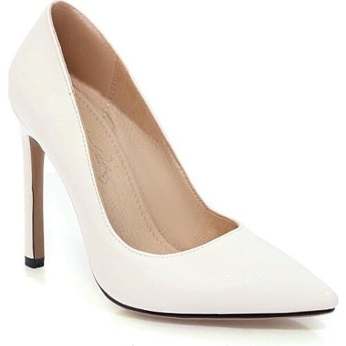 Big Size Pointy simple high heels ladies high heels women shoes woman pumps