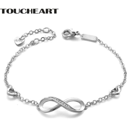 TOUCHEART Crystal S925 Unlimited 8 Bracelets&Bangles Charms For Women Bracelet Jewelry Wedding Friendship Bracelets SBR190177