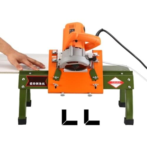 2300W High-precision 45 °Desktop tile cutter Water Cutting Bevel Ceramic Tile Chamfering milling Machine Tile Chamfer 220V/110V