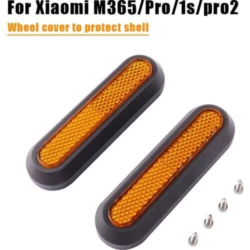2PCS Wheel Cover Protect Shell For Xiaomi Scooter Pro 2/1s/M365 Front Rear Safety Reflective Parts Electric Scooter Accessories