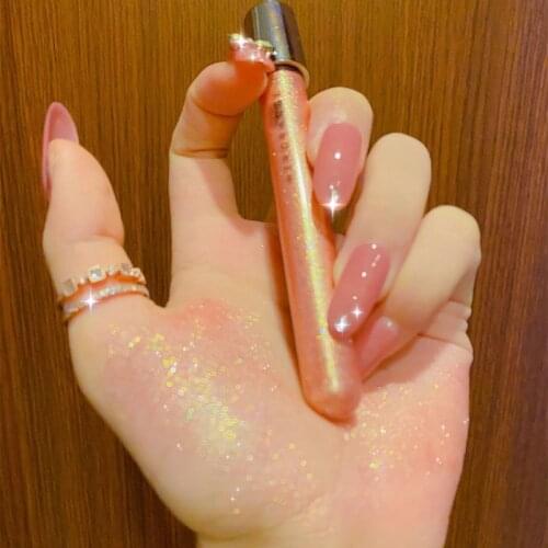 HERORANGE Milky Way Liquid Eyeshadow Lying Silkworm Glitter Pearlescent Liquid High Gloss Sequin Diamond Eyeshadow Palette TSLM1