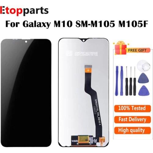 6.2'' LCD for SAMSUNG Galaxy M10 2019 Display SM-M105 M105F M105G/DS LCD With Touch Screen Digitizer Assembly + Tools