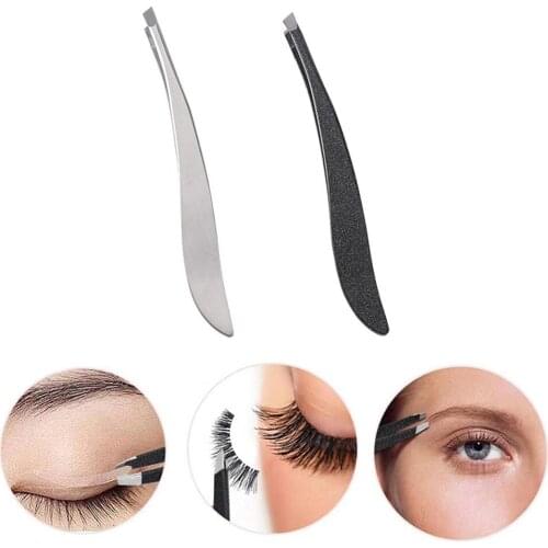 1PC Colorful New Arrival Professional Stainless Steel Tweezer Eyebrow Face Nose Hair Clip Remover Tool Banana Clip