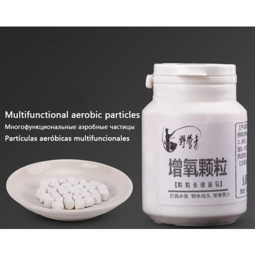 100 Pieces Oxygen-enhanced Pellets Release for Fishing Bait, Fish tank For Live Fish Oxygen Tablets Pills Carp Attractive Smell