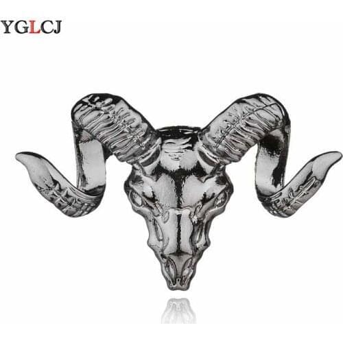 2020 Fashion Retro Sheep Head Brooches Collar Pin Accessories Unisex Luxury Badge Brooch Pins Christmas Gift for Women&Men