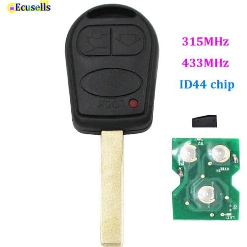 3 buttons complete REMOTE KEY 433MHz with PCF7935 ID44 Chip for Land Rover for Range Rover L322 VOGUE HSE