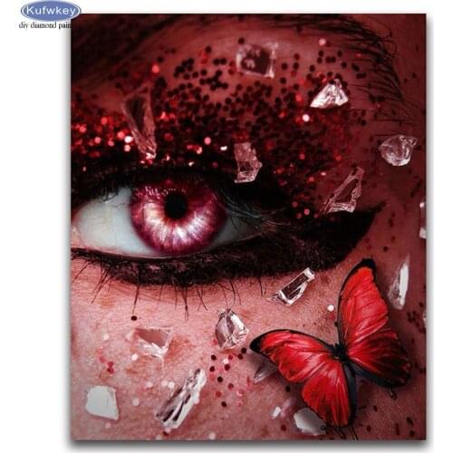 5d diy diamond painting Mysterious Butterfly Eyes diamond embroidery cross stitch full square drills diamond mosaic rhinestones