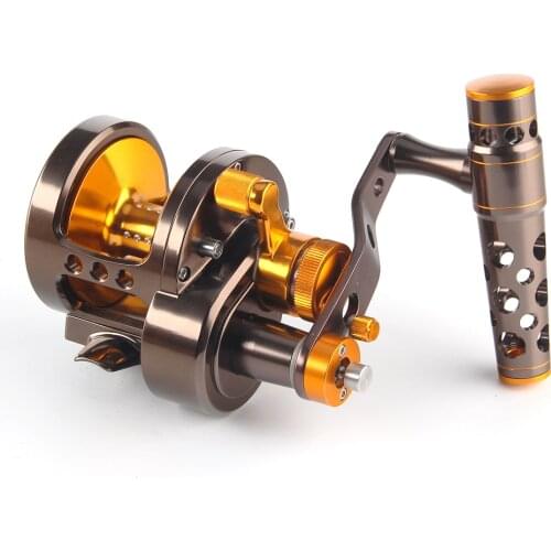 CNC Full metal jigging reel boat reel 20kg saltwater reel trolling reel 2 speed system 4.5:1 and 2.2:1 Big game Double drag