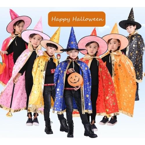 Happy Halloween adult child Cloak Childrens Cape Costume Children Shawl Clothing Halloween Cloak Cosplay props children gifts