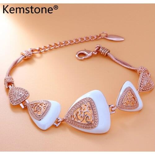 Kemstone White Bracelets