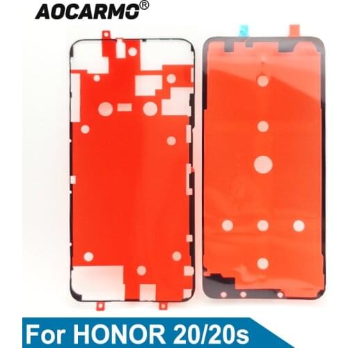 Aocarmo Front LCD Display Screen Adhesive Back Battery Cover Rear Sticker Glue Tape For Huawei Honor 20 / 20s