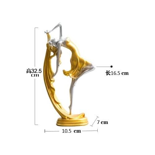 Beauty Abstract gift figure art TV wine cabinet adornment is decorated Decoration Art Wanlang European navidadroom Art Statue