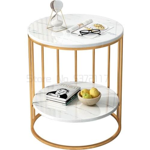 Round table side table sofa side table living room simple small family mini tea table table