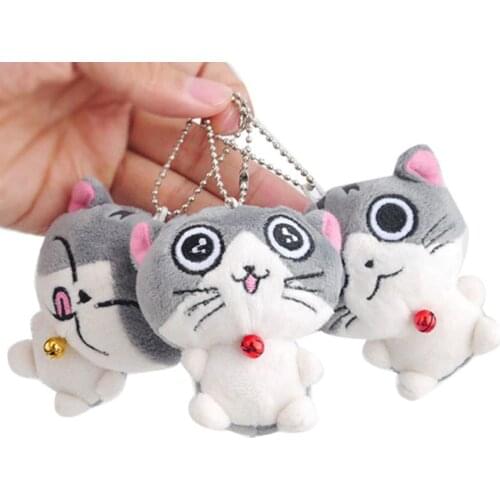 7cm Cute Plush Toys New Cute Soft Plush Cat Doll Cat Plush Stuffed Toy Doll Kids Keychain Pendant Gift Plush Toy Doll I0108