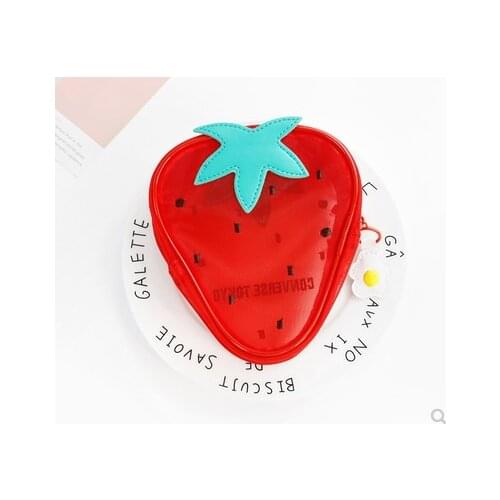 IVYYE Strawberry Fruit Fashion Anime Cosmetic Bags Zipper Travel Makeup Bag Storage Wash Toiletry Girl