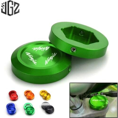 Motorcycle CNC Aluminum Front Fork Shock Absorber Suspension Decorative Cover Cap for KAWASAKI NINJA 250 400 2017 2018 2019 2020