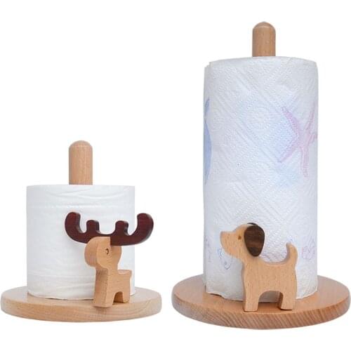 Desktop storage rack kitchen paper towel holder Roll paper holder rack free punch paper roll toilet tissue box