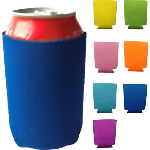 3mm Neoprene Sleeves Beer Can Tin Cooler Drinking Bottle Holder Sleeve Insulator Covers Easy-On Can Cooler Set