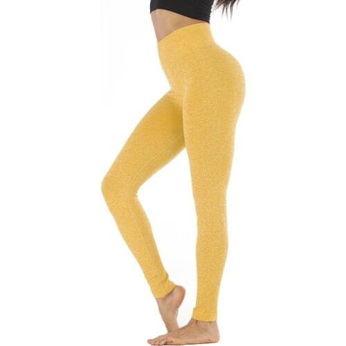 Popular Seamless Breathable High Waist Sports Tights Running Fitness Yoga Pants Women