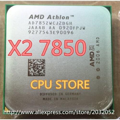 AMD CPU Athlon X2 7850 CPU 2.8GHz Socket AM2+/ 940 Pin /Dual-CORE / 2MB L2 Cache/95w (working 100% Free Shipping)