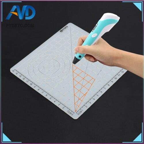 B Type Multi-Purpose 3D Design Silicone Mat Basic Template Child Best Gift + 10M PLA Filament 1.75mm For 3D Printer Pens