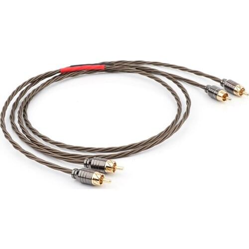 High Quality HI-End Odin Silver Plated RCA Interconnect Cable RCA to RCA Audio Cable Analogue Cable phono Cable For CD AMP
