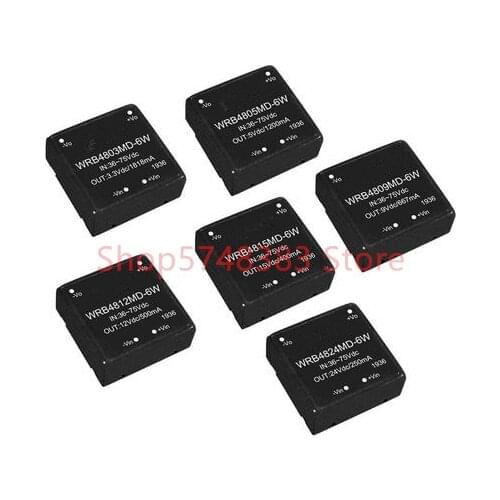 WRB4803MD-6W WRB4805MD-6W WRB4809MD-6W WRB4812MD-6W WRB4815MD-6W WRB4824MD-6W