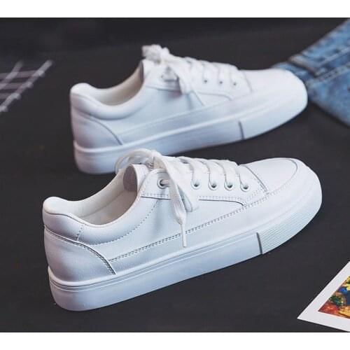 Small White Shoes Womens 2021 New Womens Shoes Spring Joker Spring and Autumn Shoes Flat Shoes Woman Sneakers