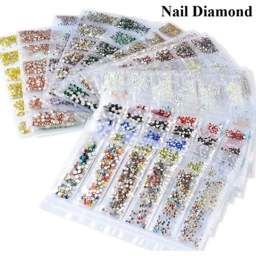 1 pc Multisize Nail Art Decor Rhinestone Diamond Nail Decorations Nails Accessories Glitter Multicolor