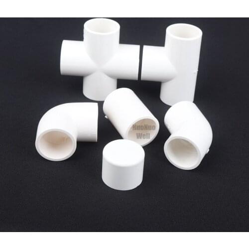 10pcs 25mm All-Out White PVC Joint Aquarium Agricultural Greenhouse Garden Irrigation Water Pipe Connector fittings Quick Joints