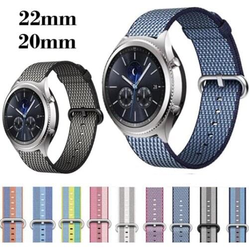 20 22mm Strap For Samsung gear sport S2 S3 steel belt 42mm and 46mm border Galaxy classic Watchband Bracelet huami amazifit BiP