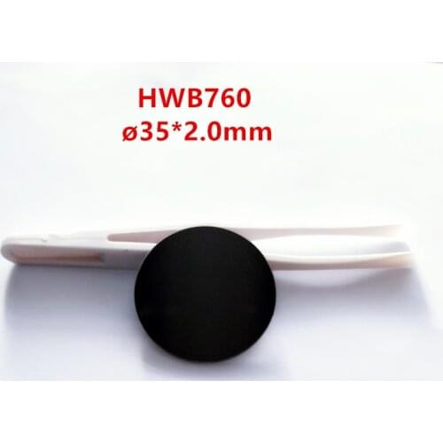 35*2.0Mm Optical Black Glass Lens Hwb760 760Nm Visible Light Cut Off, Infrared High Transmittance