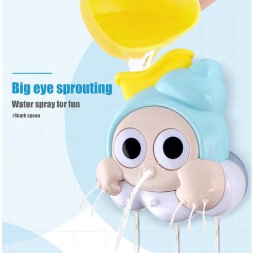 Big Eyes Shaped Cute Baby Bath Toys Bathroom Sucker Spray Bathtub Shower Spout Children Funny Playing Water Toy Set