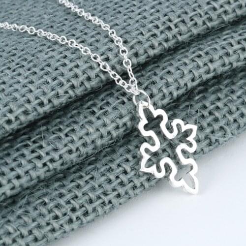 CHENGXUN Gothic Cross Pendant Necklace Women Gold Small Cross Charm Jewelry Fashion Accessory Christian Jewelry s