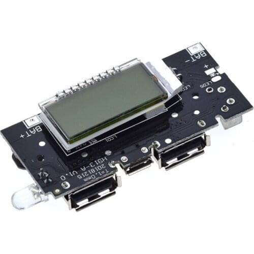 Dual USB 5V 1A 2.1A Mobile Power Bank 18650 Battery Charger PCB Power Module LED LCD Solar Charging Board for Phone DIY