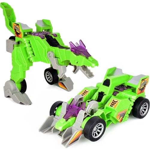 Electronic toy car Deformation dinosaur and vehicle model lighting sound Multi-functional Robot Gifts For children boys girls