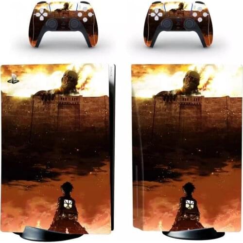Giant Style PS5 Standard Disc Edition Skin Sticker Decal Cover for PlayStation 5 Console & Controller PS5 Skin Sticker Vinyl