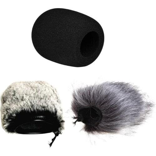 Artifical Fur Windscreen Cover Microphone Windproof Windshield Filter Foam for audio- Technica ATR2500 AT2020 AT2035 AT2020
