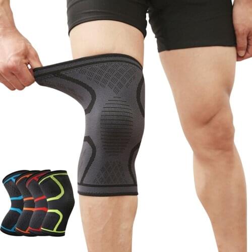 1 piece Compression Knee Brace Sleeve Support Protector Wrap For Running Fitness Basketball Arthritis Gym Workout Pain Relief