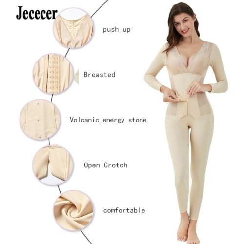 Full Body Shaper Bodysuit Slimming Underwear Women Leggings Arm Push Up Butt Lifter Slim Belly Waist Trainer Corset Shapewear