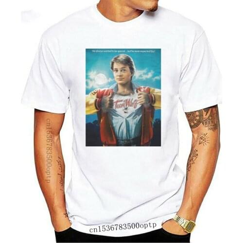 Cool T-shirt Teen Wolf Michael J Fox White The Happiness Is Have My T-shirt New(1)