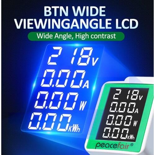 AC Digital Display Multi-function Rail Meter Voltage and Current Meter AC50-300V/100A Tester Measuring Voltage Current and Power