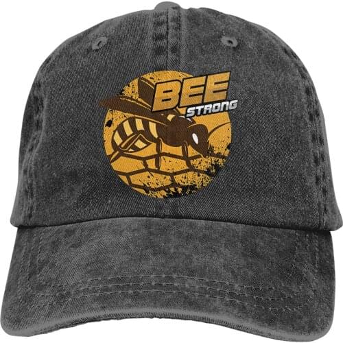 Bees Beehive Beekeeper Motivational Honeybee Bee Strong Baseball Cap cowboy hat Peaked cap Cowboy Bebop Hats Men and women hats