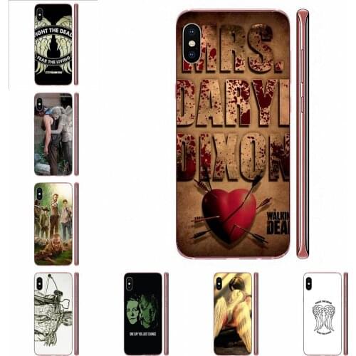 For Xiaomi CC9 CC9E Mi 3 4 4i 5 5S 6 6X 8 9 SE Play Plus Pro Lite A1 Mix 2 Note 3 Soft Mobile Pouch Daryl Dixon Wing Fan
